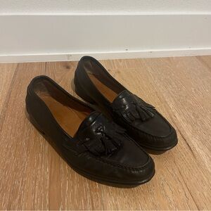 Salvatore Ferragamo Black Tassel Loafers